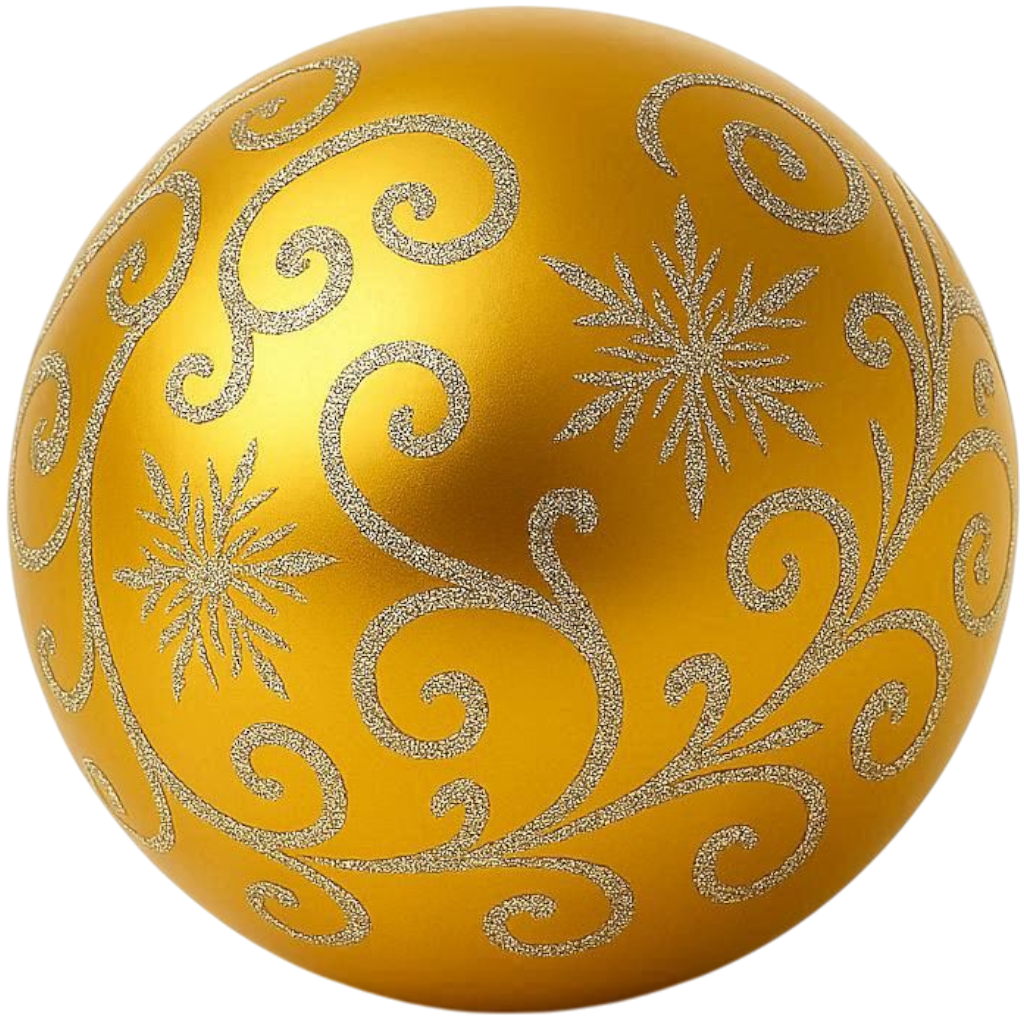 Bola Natal Amarela